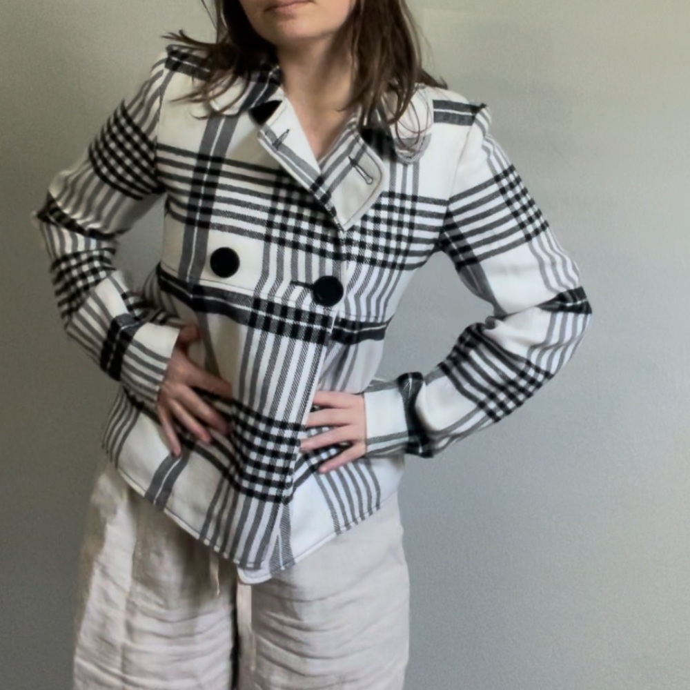 Plaid Pea Coat